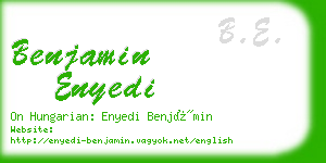 benjamin enyedi business card